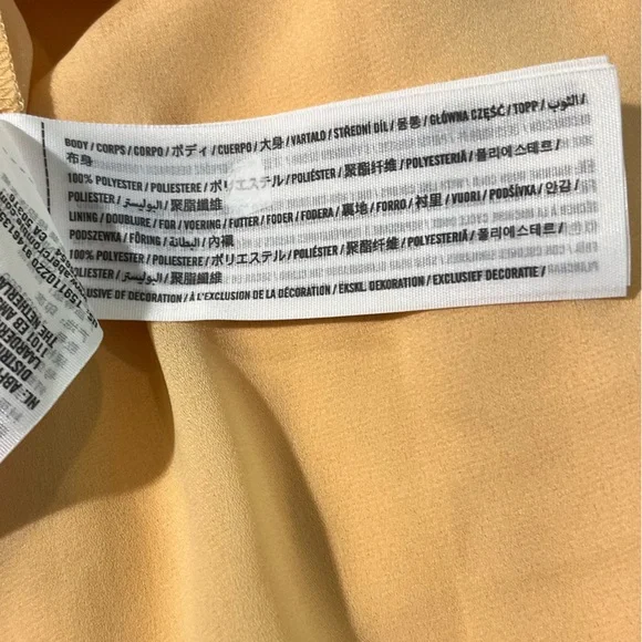 NWT A&F plunged neck slip midi dress size Medium petite in orange - Picture 6 of 9